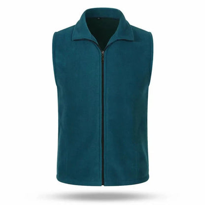 Fleece Weste mit Reißverschluss Stehkragen für Damen