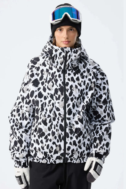 Winter Sportjacke mit Kapuze für Damen, Rosa