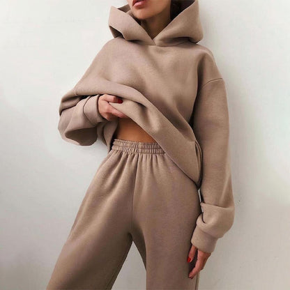 Damen Zweiteiliges Lounge- & Freizeitset mit Hoodie und Jogginghose