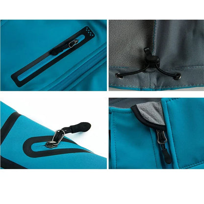 Damen Softshelljacke mit Stehkragen winddicht wasserabweisend Schwarz