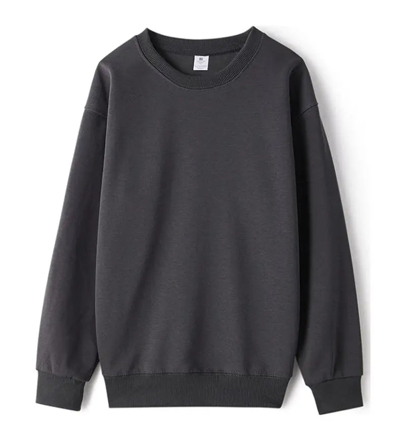 Unisex Langarm Sweatshirt Basic Rundhals in verschiedenen Farben