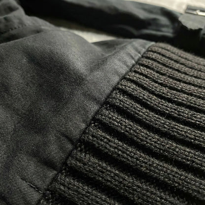 Damen Jacke Schwarz mit Stehkragen und Details
