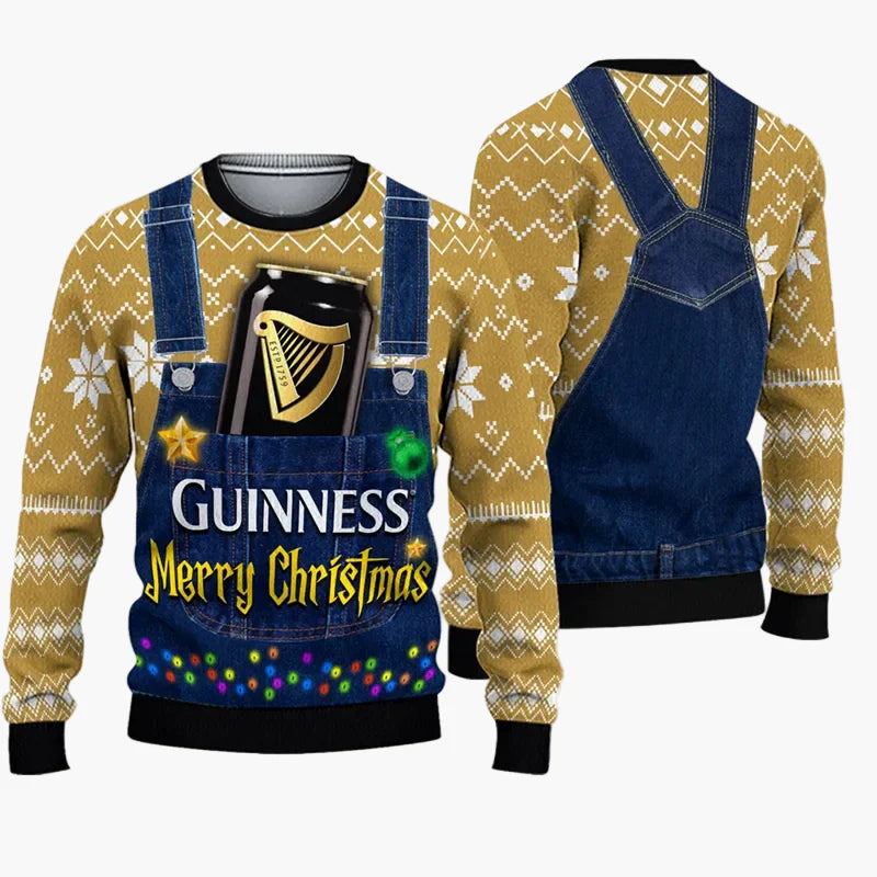 Herren Ugly Christmas Sweater – Lustiger Weihnachtspullover mit Spruch und Motiv, ideal für Weihnachtsfeiern