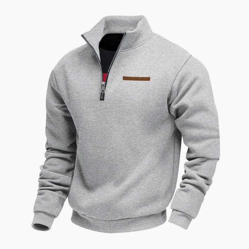 Herren Halbzip-Fleece Pullover – Bequemer Casual-Style für Reisen und Alltag