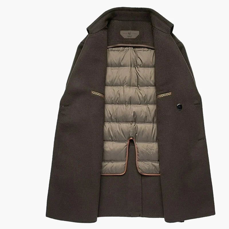 Herren Winter Business Mantel – Eleganter Zweireiher für Büro und Alltag