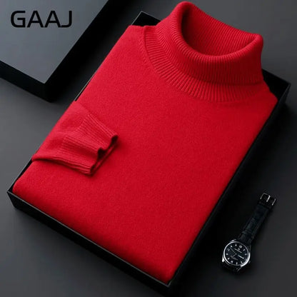 Rollkragenpullover für Herren, Feinstrick
