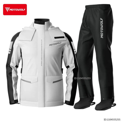 Motorrad Regenanzug Jacke und Hose Wasserabweisend Reflektierend