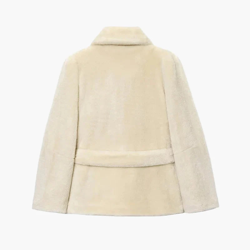 Damen Kurzmantel mit Bindegürtel – Eleganter Wintermantel für stilvolle Outfits