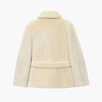 Damen Kurzmantel mit Bindegürtel – Eleganter Wintermantel für stilvolle Outfits
