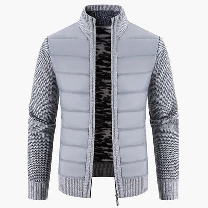 Herren Steppstrickjacke mit Reißverschluss – Modischer Freizeit- und Alltagsbegleiter