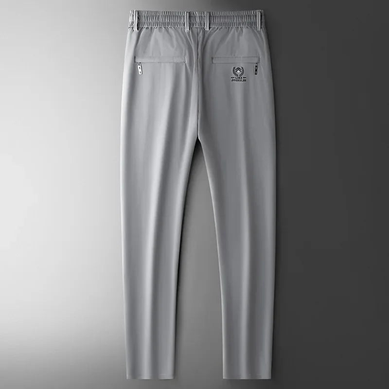 Herren Freizeithose mit Gummibund & Reißverschlusstaschen