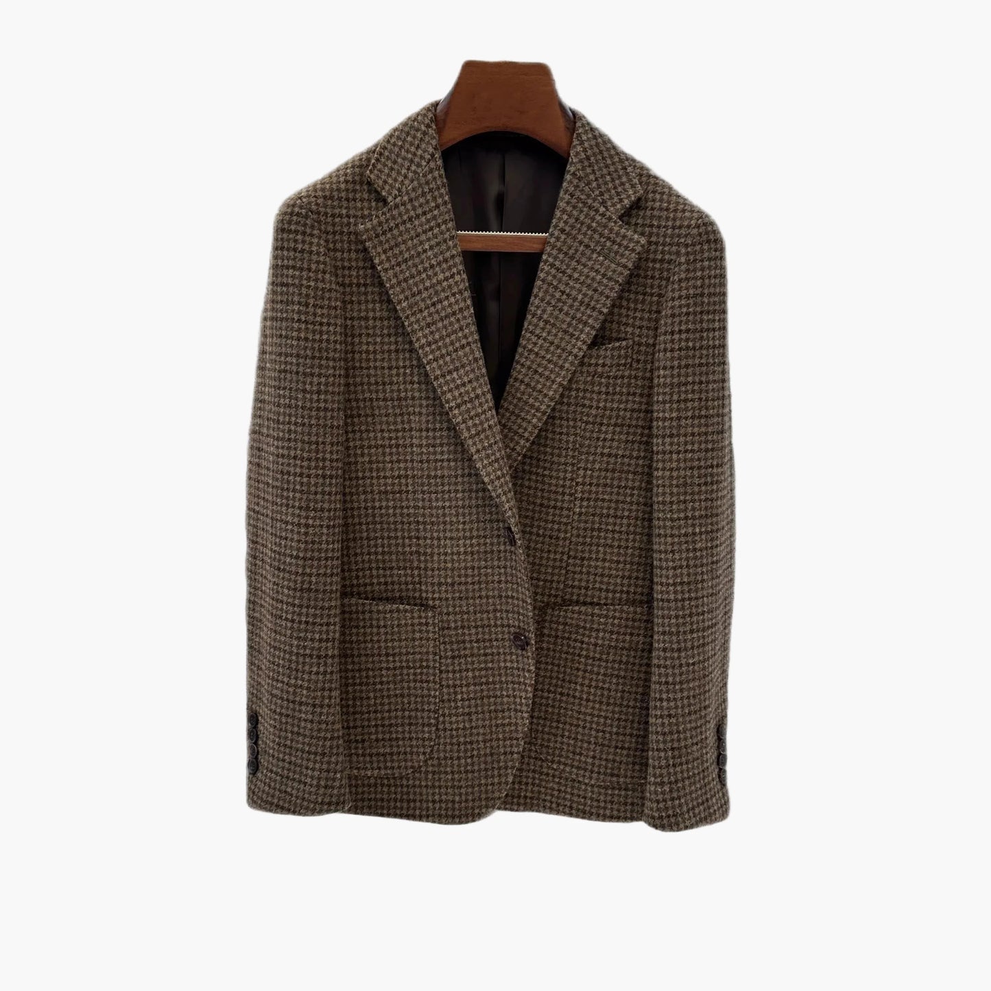 Herren Sakko im klassischen Hahnentritt-Stil – Elegante Freizeit- und Businessjacke