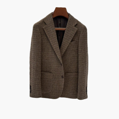 Herren Sakko im klassischen Hahnentritt-Stil – Elegante Freizeit- und Businessjacke