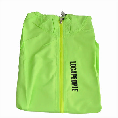 Unisex Windjacke leicht mit Kapuze & Reißverschluss, dünn, wetterfest