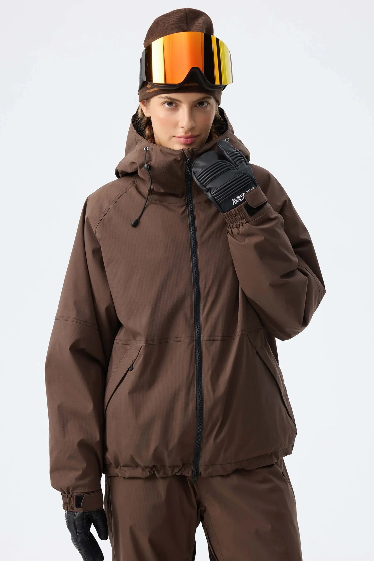 Winter Sportjacke mit Kapuze für Damen, Rosa