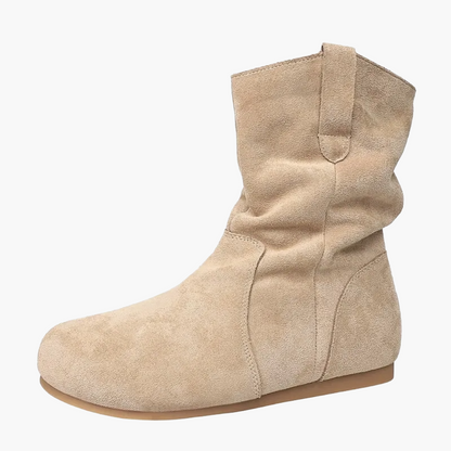 Damen Bequeme Freizeit Stiefel – Modische Slipper Boots für Alltag und Outdoor