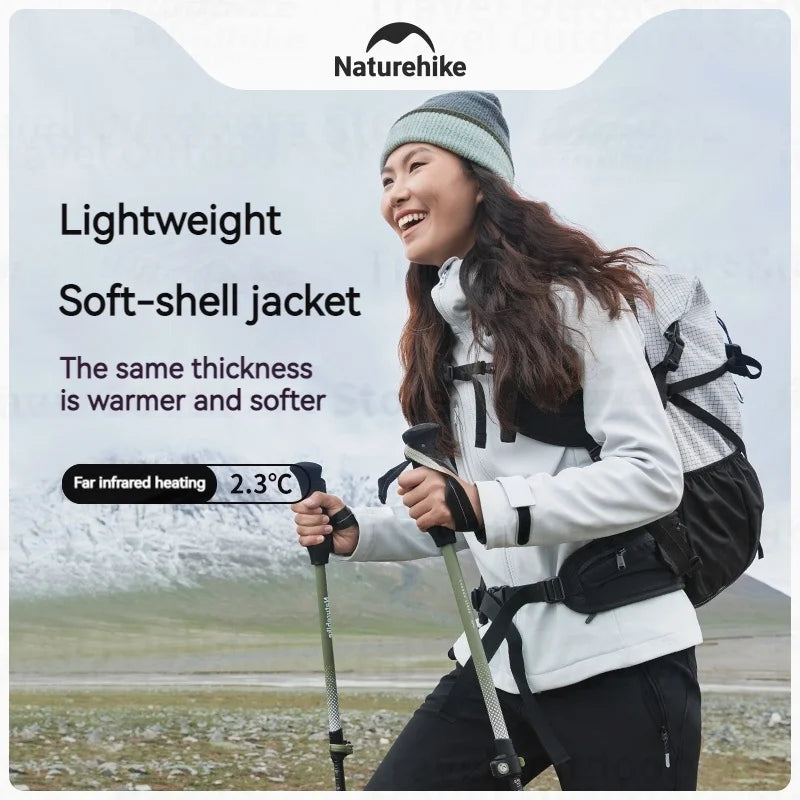 Unisex Outdoorjacke mit Kapuze und Reißverschluss, Schwarz oder Hellgrau