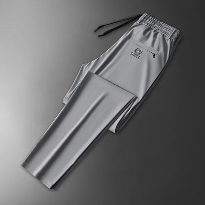 Herren Freizeithose mit Gummibund & Reißverschlusstaschen
