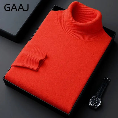 Rollkragenpullover für Herren, Feinstrick