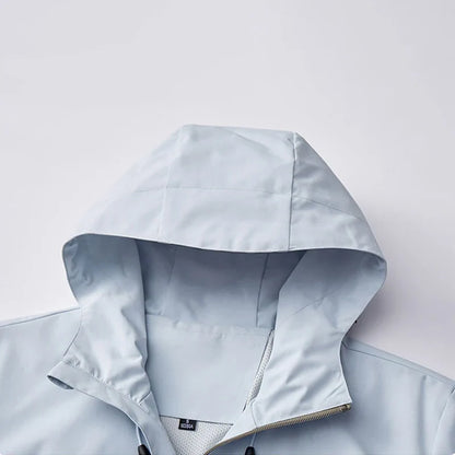 Unisex Outdoor-Jacke mit Kapuze & Reißverschlusstaschen