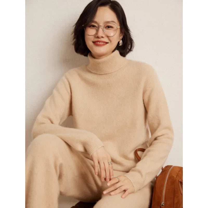 Damen Rollkragenpullover, langärmlig, weiches Material