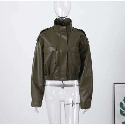 Damen Kurzjacke im Bomber-Stil mit Taschen