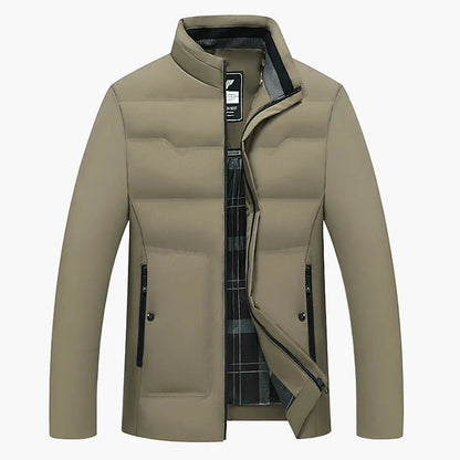 Herren Business Casual Winterjacke – Winddicht, Kältefest, Dick Gefüttert