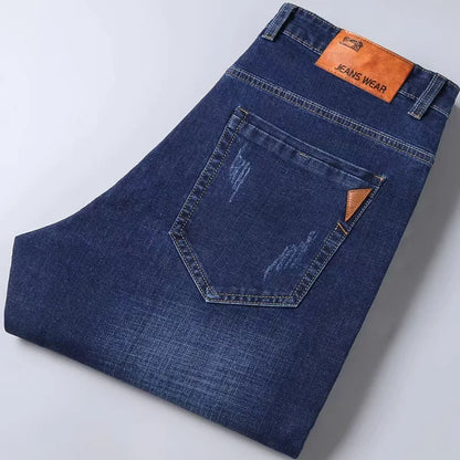 Herren Jeans Hose Straight Fit Dunkelblau Blau Schwarz mit 5 Taschen
