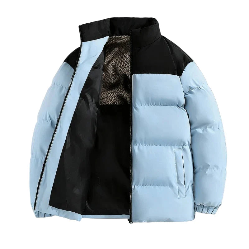 Herren Steppjacke Winter Warm Outdoor Streetwear – Trendige Pufferjacke für Alltag und Freizeit