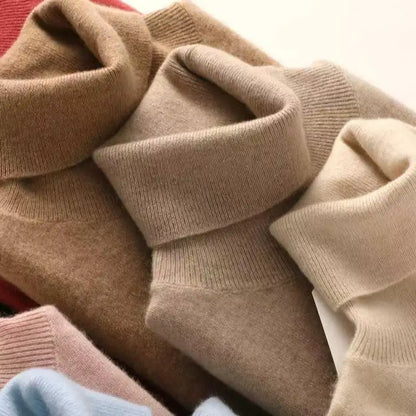 Damen Rollkragenpullover, langärmlig, weiches Material