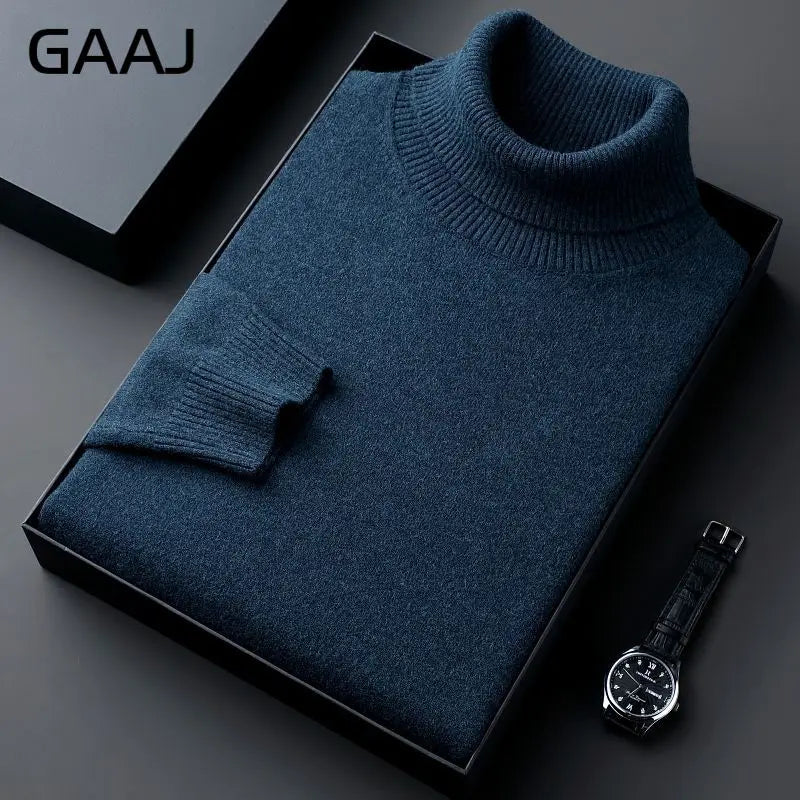 Rollkragenpullover für Herren, Feinstrick