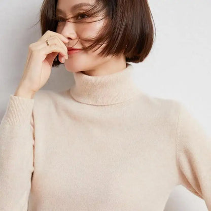 Damen Rollkragenpullover, langärmlig, weiches Material