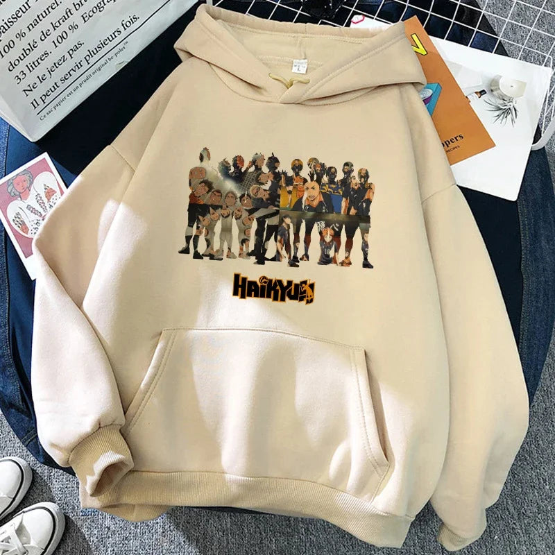 Unisex Kapuzenpullover mit Anime-Druck