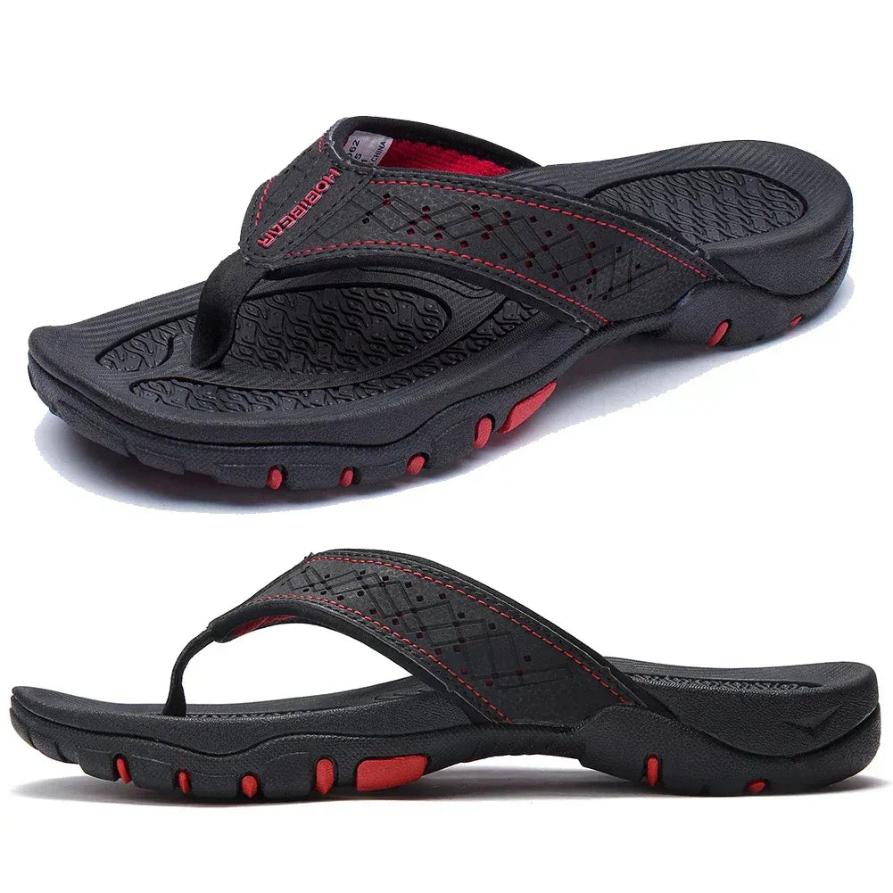 Herren Zehentrenner-Sandalen mit Fußgewölbestütze – Sportlich & Orthopädisch, Ideal für Alltag, Strand und Outdoor
