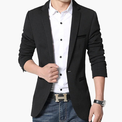 Herren Slim Fit Freizeit Blazer – Modernes Sakko für Alltag und Business