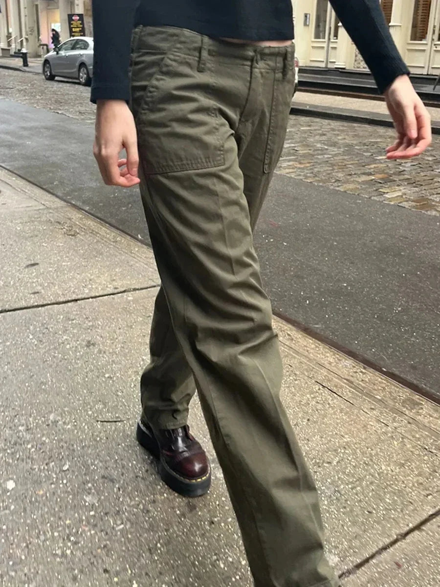 Loose Fit Cargohose für Damen mit mehreren Taschen