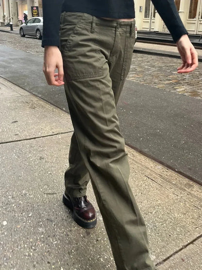 Loose Fit Cargohose für Damen mit mehreren Taschen