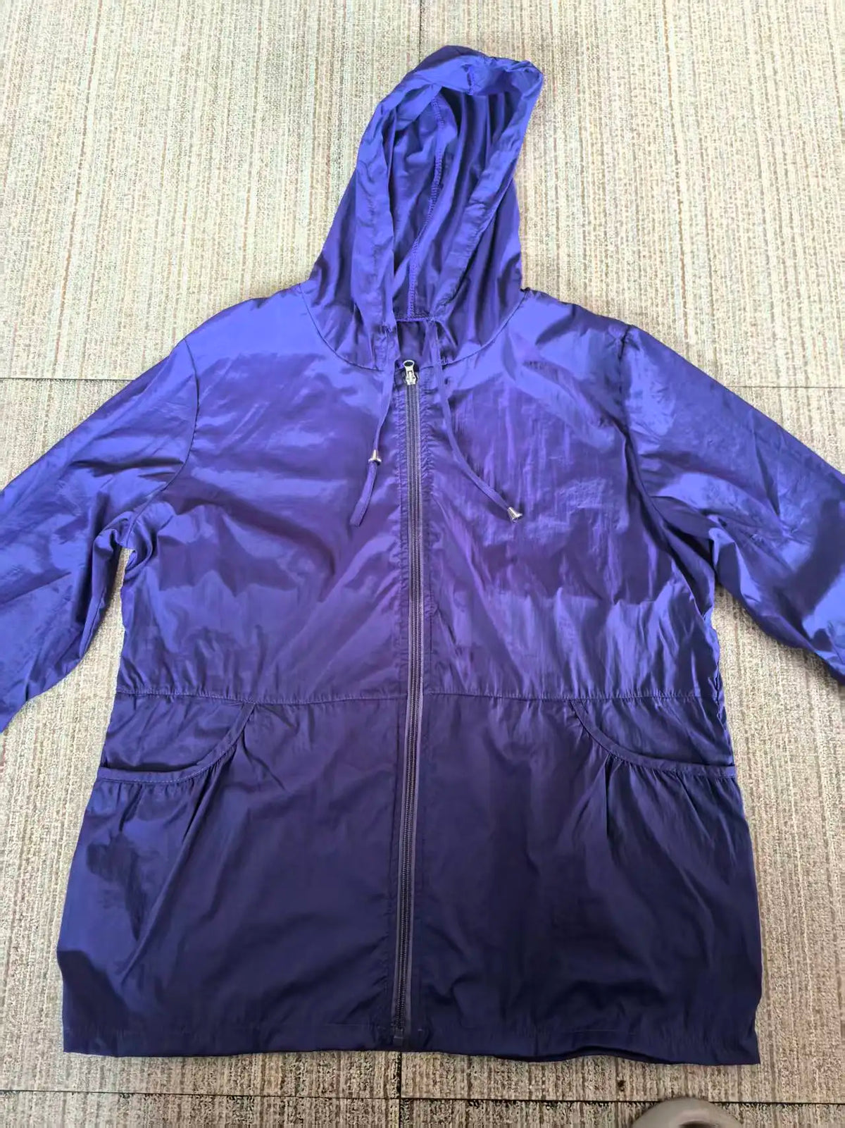 Damen Leichte Kapuzenjacke Windjacke mit Taschen