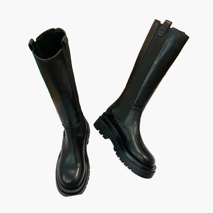 Damen Stiefel mit Plateau-Sohle – Modische Stiefel für Alltag und Freizeit