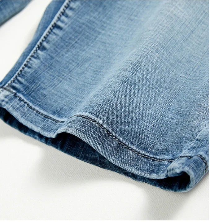 Herren Jeans-Bermudas Kurze Hose Straight Fit Denim Shorts