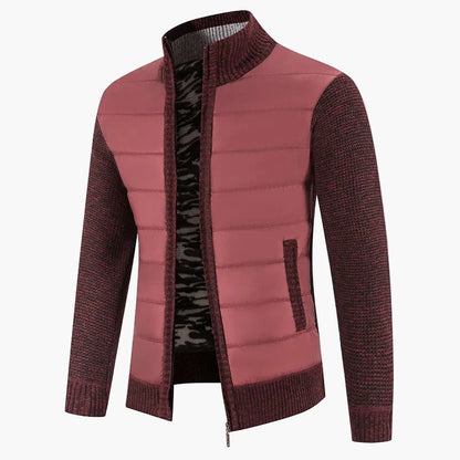 Herren Steppstrickjacke mit Reißverschluss – Modischer Freizeit- und Alltagsbegleiter