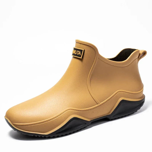 Unisex wasserdichte Gummistiefeletten Rutschfeste Arbeitsgummistiefel