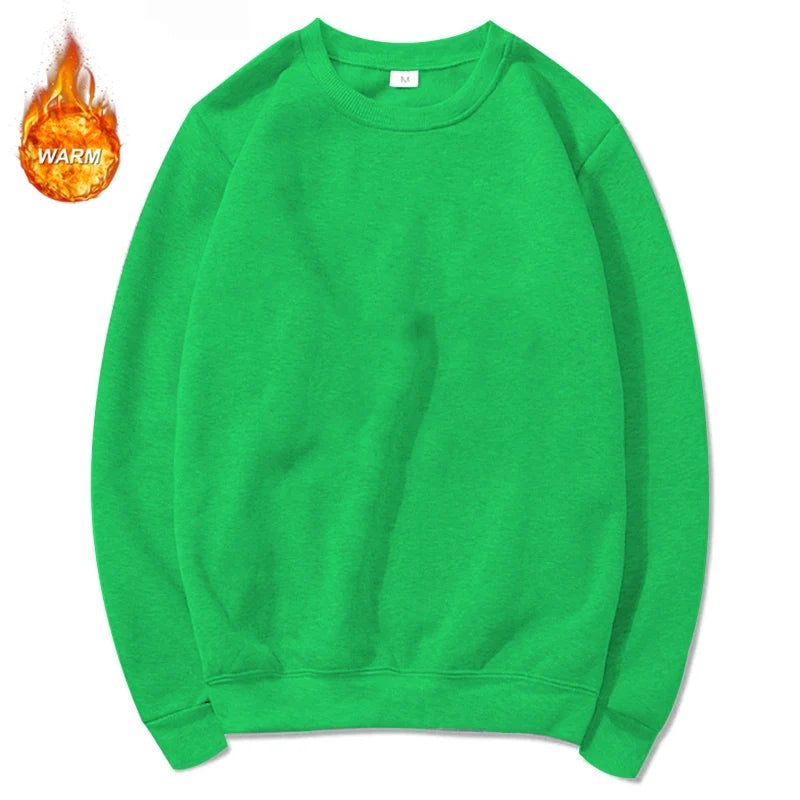 Unisex Langarm Sweatshirt Rundhals Basic Pullover in verschiedenen Farben