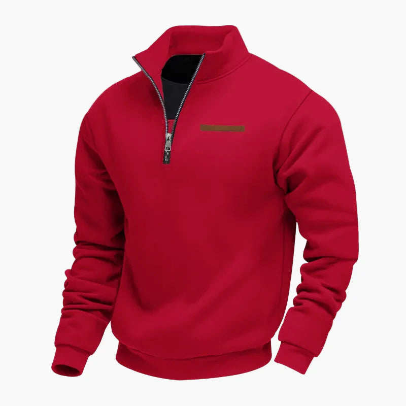 Herren Halbzip-Fleece Pullover – Bequemer Casual-Style für Reisen und Alltag