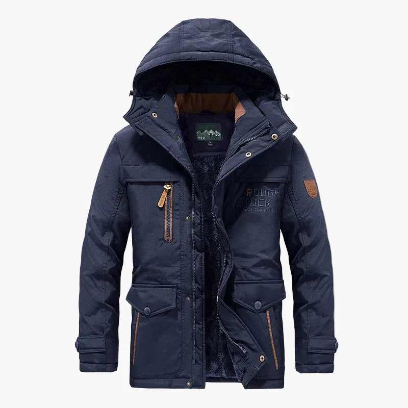 Herren Winter Outdoor Parka mit Kapuze – Warme Freizeitjacke für kalte Tage