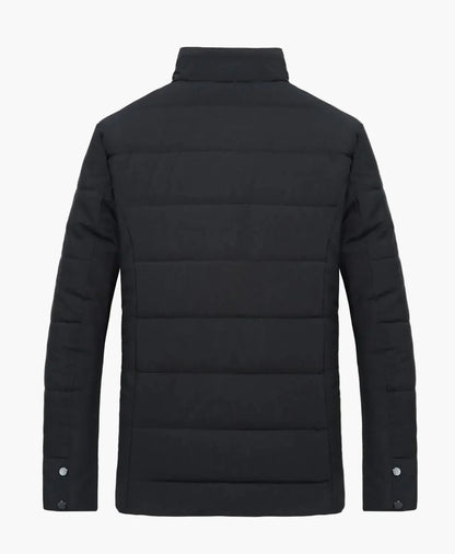 Herren Winter Steppjacke mit Kunstfellkragen – Eleganter Casual-Stil für kalte Tage