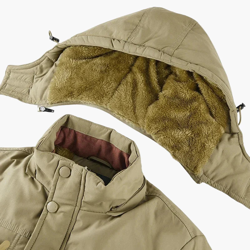 Herren Winter Outdoor Parka mit Kapuze – Warme Freizeitjacke für kalte Tage