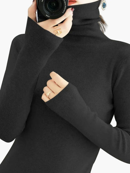 Damen Rollkragenpullover Elegant Weich Modern Alltag & Büro