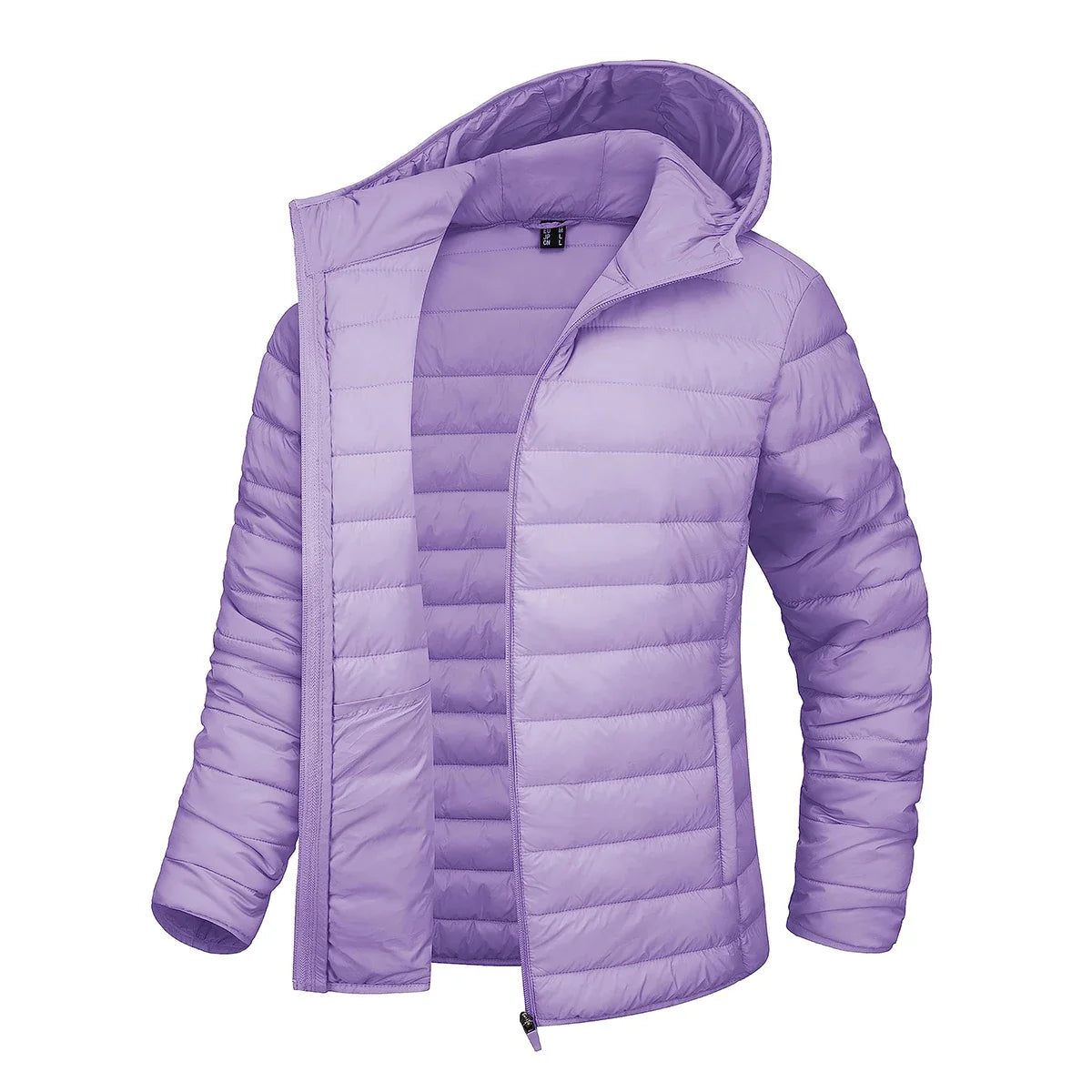 Steppjacke Damen mit Kapuze Leicht Übergangsjacke Casual Outdoor Jacke