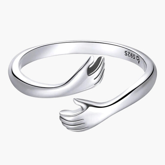 Damen Umarmungsring – Symbolischer Freundschaftsring im modernen Stil, ideales Geschenk für Frauen